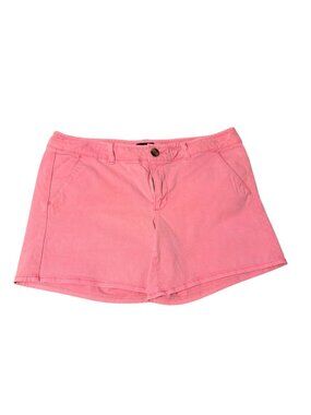 American Eagle Outfitters Womens Pink Midi Stretch Shorts Size 14 Cotton Blend